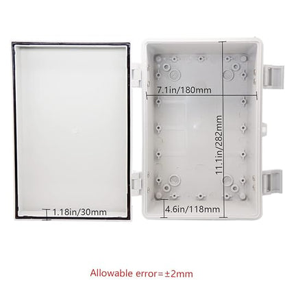 Zulkit Junction Box ABS Plastic Waterproof IP65 Electrical Boxes Hinged Shell - Image 3