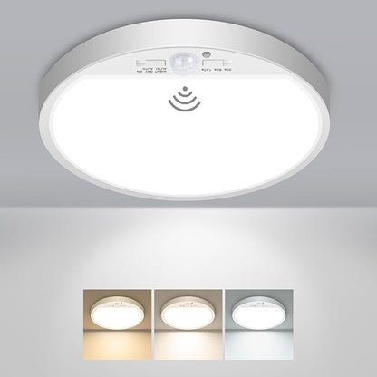 slochi Motion Sensor Light Indoor Hardwired PIR, 3000K/4000K/6500K LED Closet by CeilingLights
