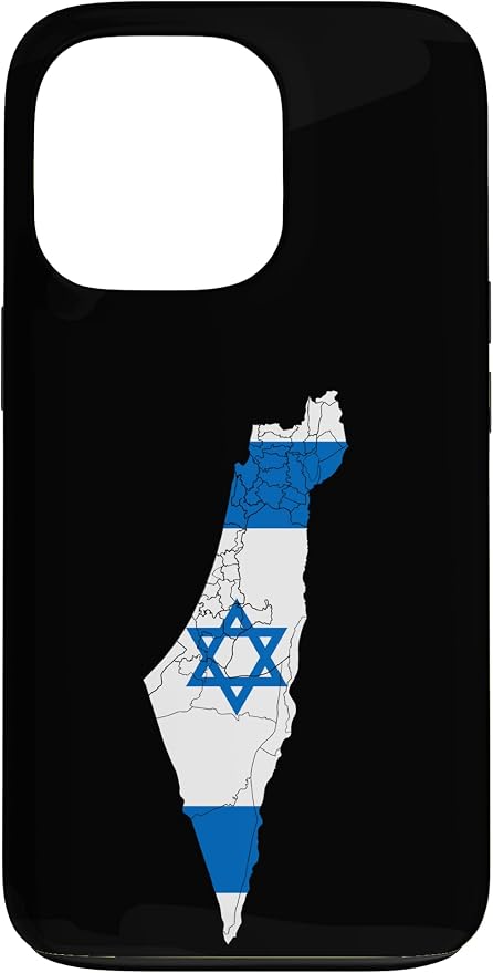 Israel National Flag Distressed Map Case by Unknown