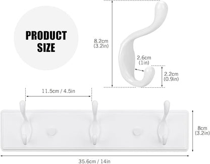 Badiano Wooden Coat Rack, Wall-Mounted Organizer - Image 2