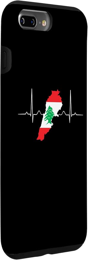 Lebanon Heart Lebanese Heartbeat Vintage Lebanon Map Case - Image 3