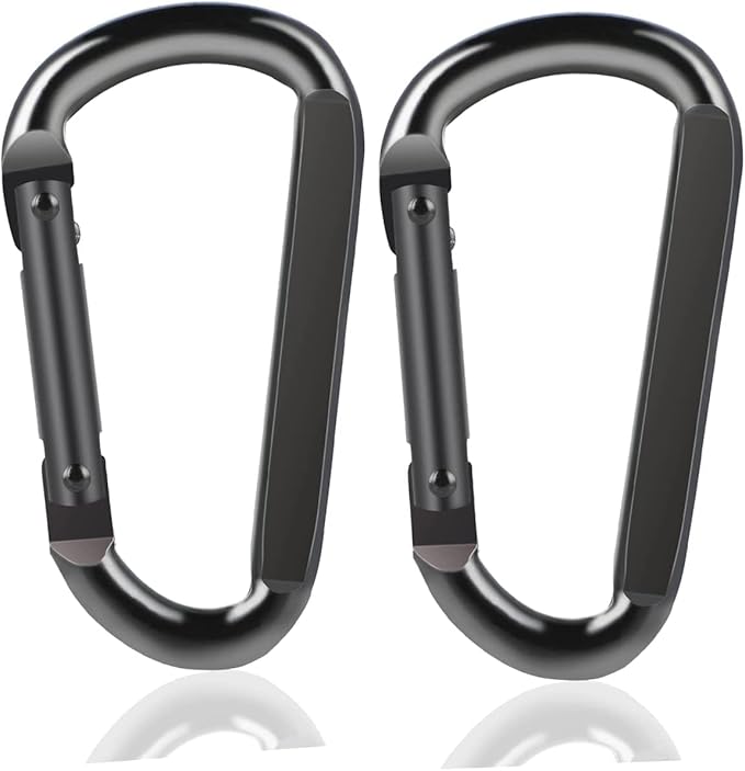 DELSWIN Heavy Duty Carabiner Clip 900lbs, 3 Inch Steel Carabiners by DELSWIN