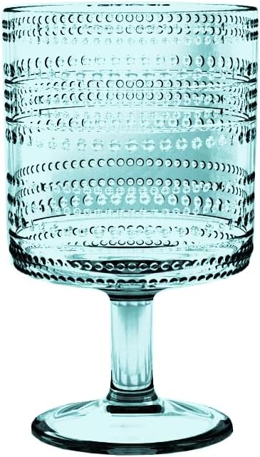 Beaded 14 oz Durable Acrylic Wine Glasses, Shatter-Resistant and - Image 2