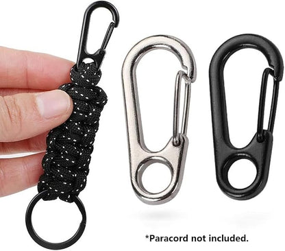30PCS Mini SF Carabiner Clips Tiny Alloy Spring Snap Hook Keychain Clasps EDC - Image 5