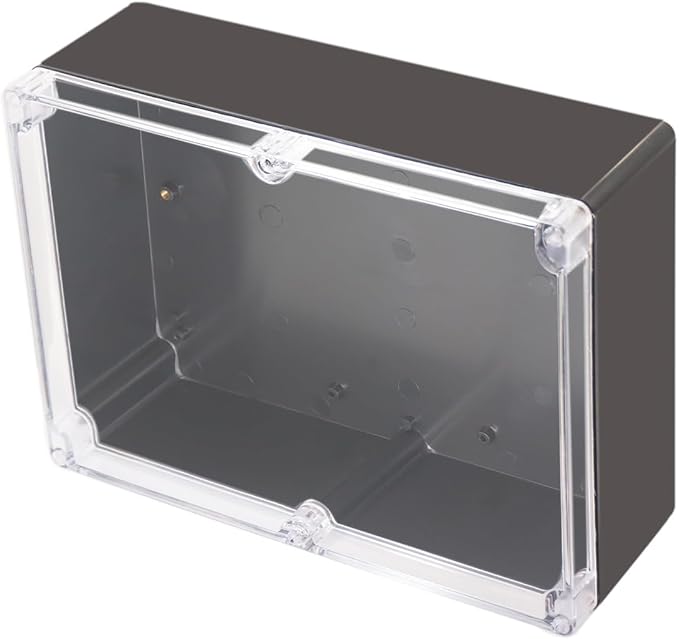 Project Box IP65 Waterproof Junction Box ABS Plastic Black Electrical Boxes DIY by Otdorpatio