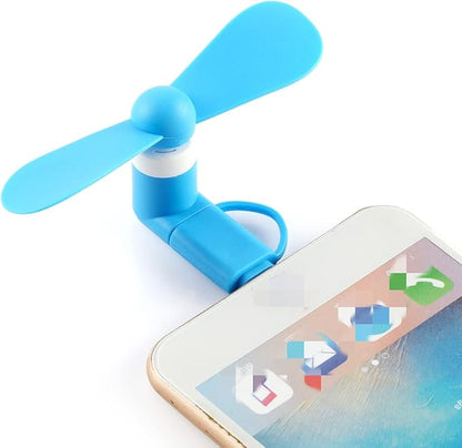 Mini Cell Phone Fan 2-in-1 Fan Compatible - Image 5