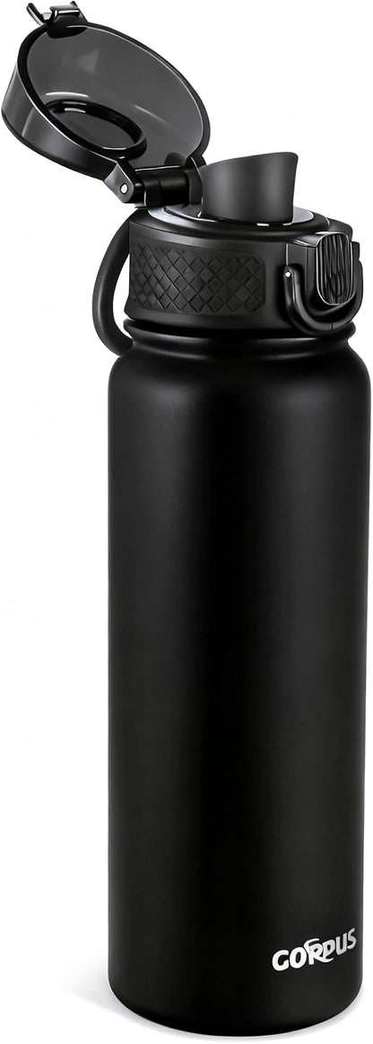 GOPPUS Insulated Water Bottle 20oz Stainless Steel BPA-Free Sports Bottle Ideal by GOPPUS