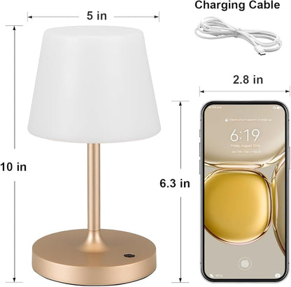 Kakanuo Champagne Gold Shower Lamp Waterproof, Rechargeable Cordless Lamp - Image 6