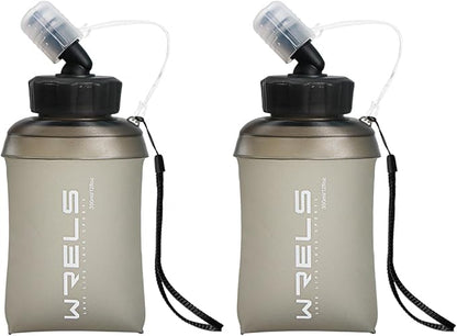 WRELS 350ml/500ml TPU Soft Water Bottles BPA Free Collapsible Soft Flask by WRELS