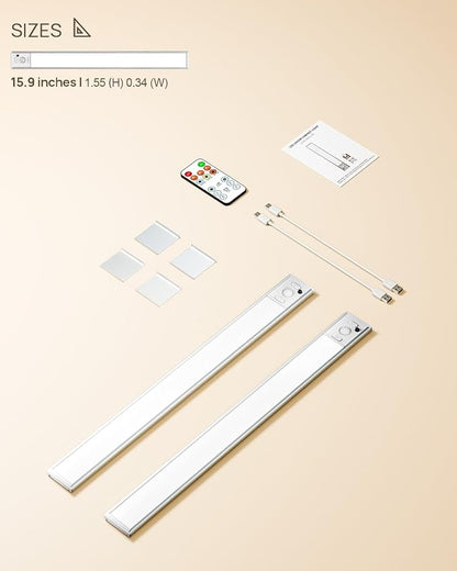 16inch Under Cabinet Lights, LED Motion Sensor Light Indoor, 4000mAh - Image 9