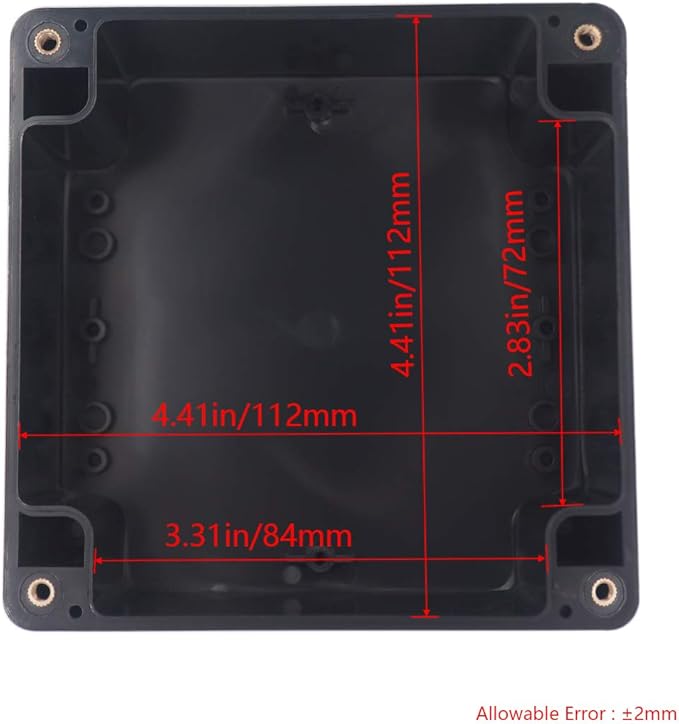 Project Box IP65 Waterproof Junction Box ABS Plastic Black Electrical Boxes DIY - Image 3