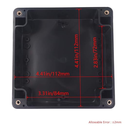 Project Box IP65 Waterproof Junction Box ABS Plastic Black Electrical Boxes DIY - Image 3