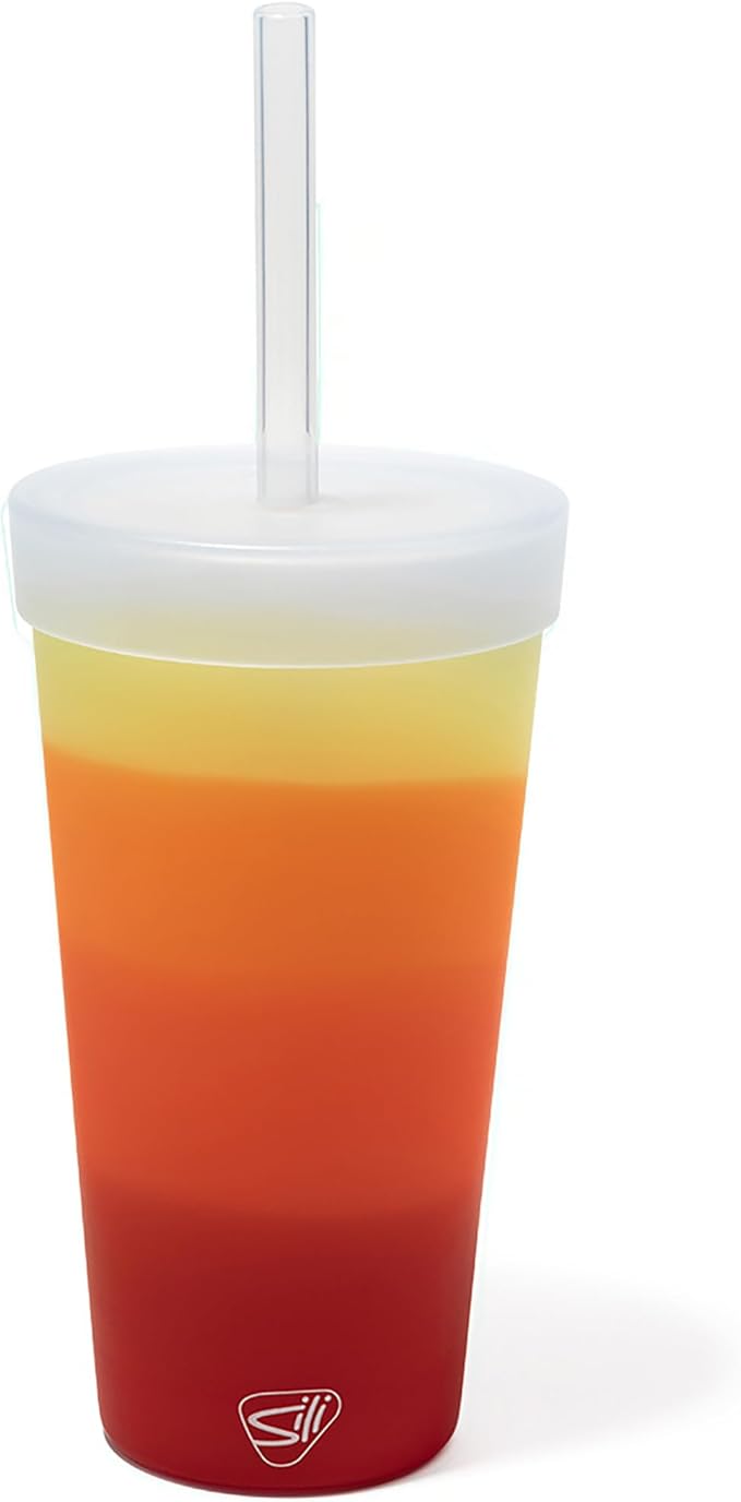 Silipint Silicone 22oz Straw Tumbler: Sun Storm by Silipint