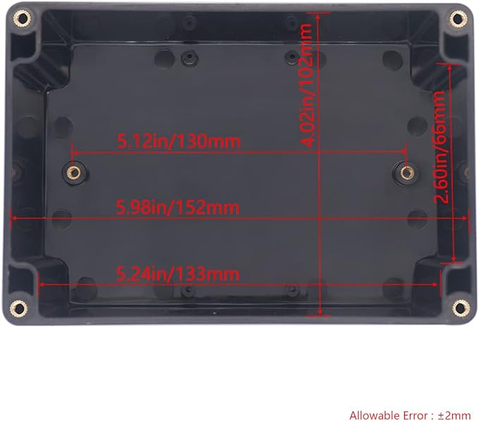 Project Box IP65 Waterproof Junction Box ABS Plastic Black Electrical Boxes DIY - Image 3