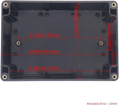 Project Box IP65 Waterproof Junction Box ABS Plastic Black Electrical Boxes DIY - Image 3