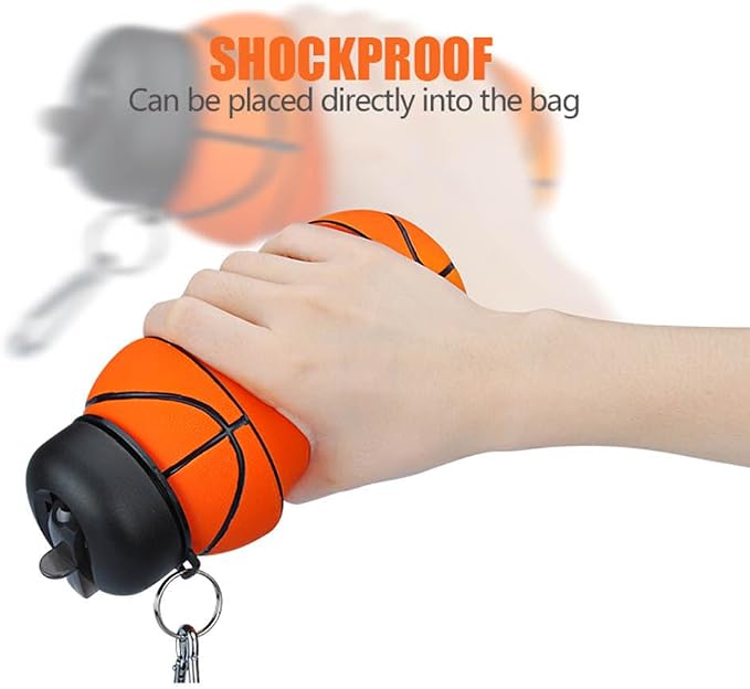 Soccer Water Bottle, 34oz Collapsible Silicone BPA-Free Kids Sports Bottle - Image 6