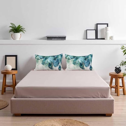 Peacock Feather 12 X 20 Pillow Covers Watercolor Gradient Blue Soft Halo Green - Image 7