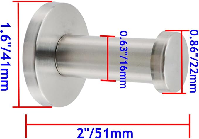 Wall Hooks Heavy Duty Coat Hooks Stainless Steel Clothes Hanger - Image 2