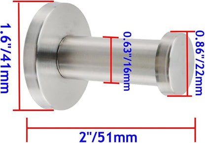 Wall Hooks Heavy Duty Coat Hooks Stainless Steel Clothes Hanger - Image 2