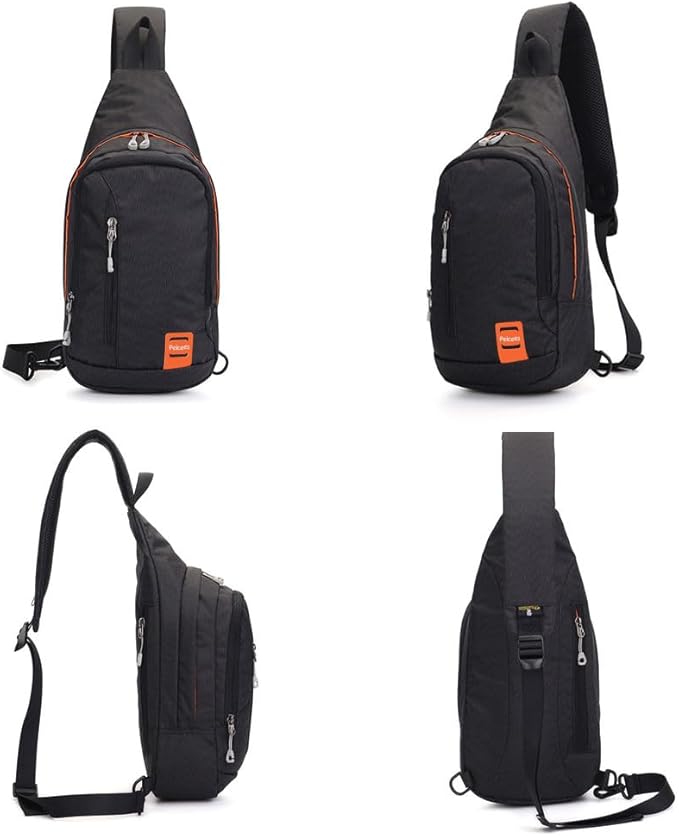 Peicees Small Sling Backpack Waterproof Unisex Shoulder Bag Chest Crossbody - Image 5