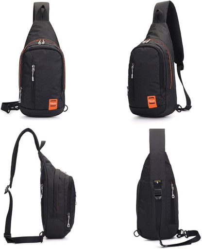 Peicees Small Sling Backpack Waterproof Unisex Shoulder Bag Chest Crossbody - Image 5