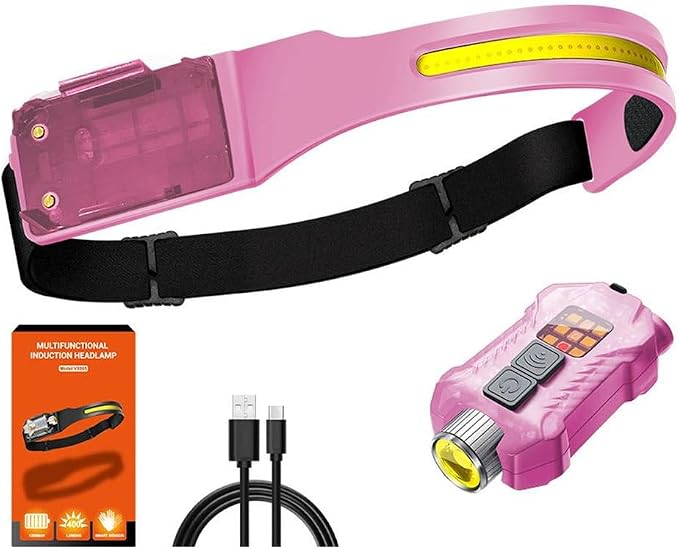 Headlamp 3 Packs, 230° Wide Beam Super Bright Head Lights, Detachable Mini by Unknown