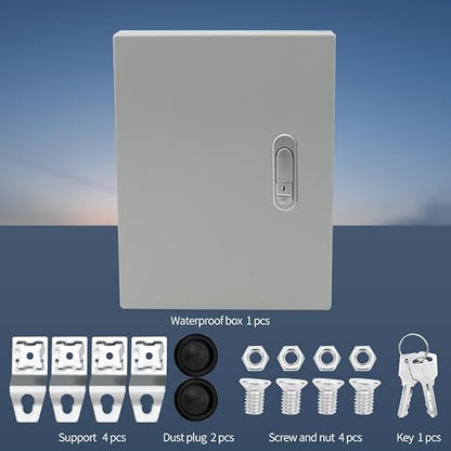 Steel Electrical Junction Box, 12 * 10 * 6 in Waterproof & Dustproof Electrical - Image 2