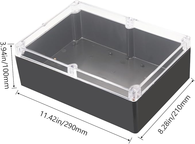 Project Box IP65 Waterproof Junction Box ABS Plastic Black Electrical Boxes DIY - Image 2