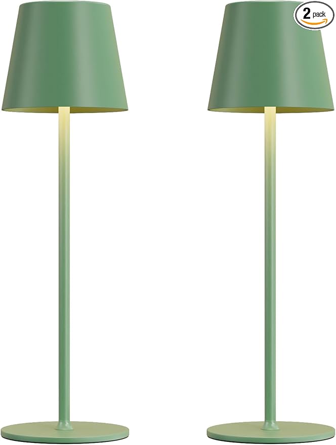 Kakanuo Cordless Table Lamp Rechargeable Green by KakanuoLightings