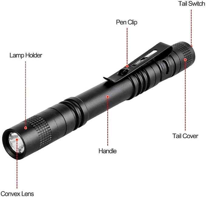 Pen Flashlight, Mini Pocket Flashlight Small Penlight Inspection Flashlight - Image 3
