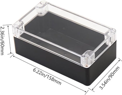 Project Box IP65 Waterproof Junction Box ABS Plastic Black Electrical Boxes DIY - Image 2