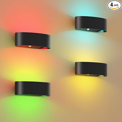 Motion Sensor Wall Light, 5000mAh Rechargeable Battery Operated Motion Sensor by WelcometoFULNIX