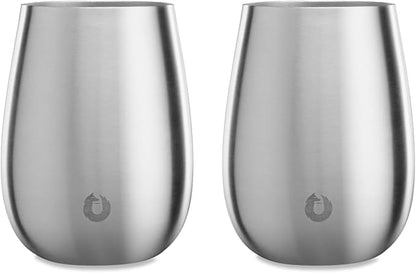 SNOWFOX Premium Vacuum Insulated Stainless Steel Grand Pinot Wine Glass by Snowfox