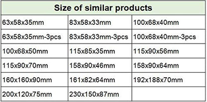 YXQ 83x58x33mm ABS Junction Box Plastic Waterproof Dustproof Universal Project - Image 6