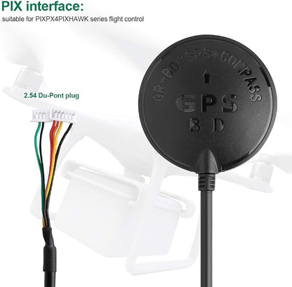 Deegoo-FPV GPS Compass Module+ NEO-M8N+ GPS BDS Module Precision APM Drone - Image 3
