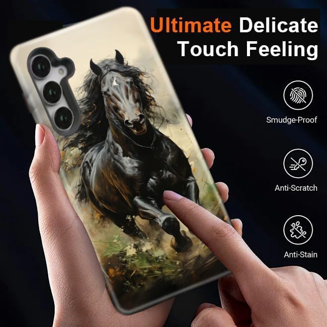Compatible for Samsung Galaxy S25 Plus 5G Case, Dual Layer Heavy Duty 2 in 1 - Image 7
