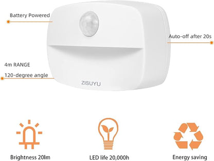 ZISUYU Motion Sensor Light Indoor Led Night Light Stick on Nightlight Battery - Image 4