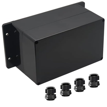 Junction Box IP65 Waterproof ABS Plastic Electrical Project Case Power Junction by Otdorpatio