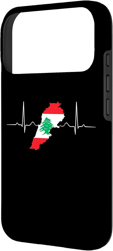 Lebanon Heart Lebanese Heartbeat Vintage Lebanon Map Case - Image 2