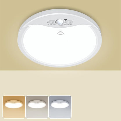 zemty 9inch Motion Sensor Ceiling Lights Wired, 18W 1800lm 3CCT/3 Mode/30-120s by ZemtyCeilinglight