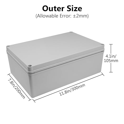 LeMotech Junction Box IP67 Waterproof Dustproof Electrical Box Project Box DIY - Image 2