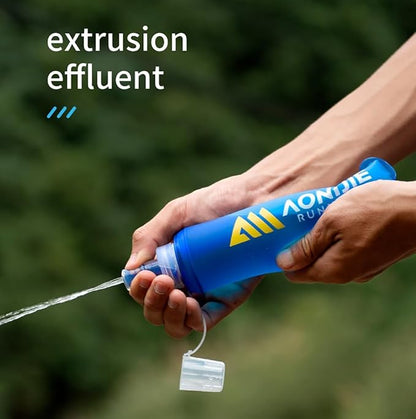 AONIJIE TPU Soft Flask Water Bottle Collapsible Running Flask - Image 5