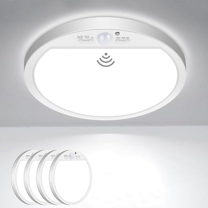 slochi 4Pack Motion Sensor Light Indoor Wired, 8.7 Inch 3000K/4000K/6500K by CeilingLights