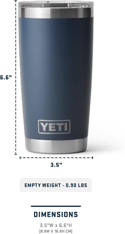 YETI Rambler 20 oz Stainless Steel Vacuum Insulated Tumbler w/MagSlider Lid - Image 6