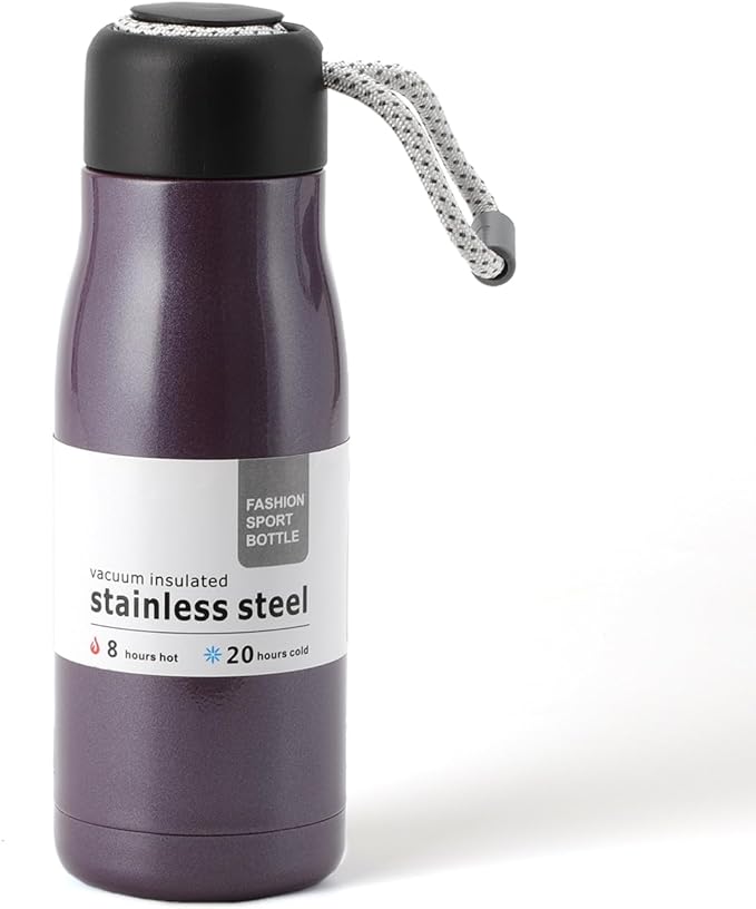 Small Water Bottle 12 oz, Dusgut Insulated Water Bottle, Stainless Steel by Dusgut