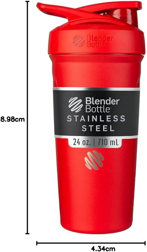 BlenderBottle Strada Shaker Cup Insulated Stainless Steel Water Bottle - Image 7