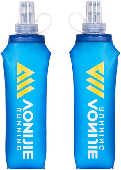 AONIJIE 250ML/350ML/500ML/600ML Portable TPU Soft Water Bottle Folding Soft by AONIJIE
