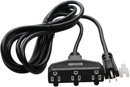 3 Outlet Extension Power Cord 105℃ Temperature Resistant Waterproof Cable 14AWG by Retafe