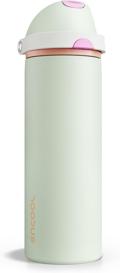 Insulated Water Bottle with Straw by ENCOOL