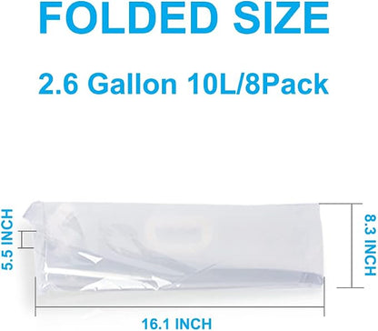 Soddeph Collapsible Water Container Bag, BPA Free Food Grade Clear Plastic - Image 3